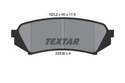 2353902 Sada brzdových platničiek kotúčovej brzdy TEXTAR