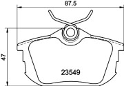 2186102 Sada brzdových platničiek kotúčovej brzdy TEXTAR