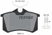 2355482 Sada brzdových destiček, kotoučová brzda Lightweight Technology TEXTAR
