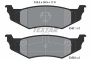 2356102 Sada brzdových platničiek kotúčovej brzdy epad TEXTAR