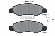 2360501 Sada brzdových platničiek kotúčovej brzdy epad TEXTAR
