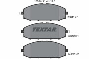 2361101 Sada brzdových platničiek kotúčovej brzdy TEXTAR