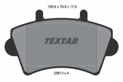 2361301 Sada brzdových platničiek kotúčovej brzdy epad TEXTAR