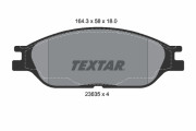 2363501 Sada brzdových platničiek kotúčovej brzdy epad TEXTAR
