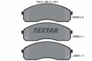 2364901 Sada brzdových platničiek kotúčovej brzdy TEXTAR