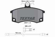 2367101 Sada brzdových platničiek kotúčovej brzdy TEXTAR