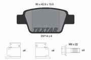 2371481 Sada brzdových platničiek kotúčovej brzdy Lightweight Technology TEXTAR