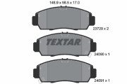 2372901 Sada brzdových platničiek kotúčovej brzdy TEXTAR