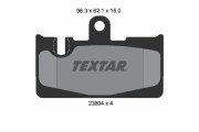 2380401 Sada brzdových platničiek kotúčovej brzdy TEXTAR