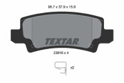 2381601 Sada brzdových platničiek kotúčovej brzdy TEXTAR