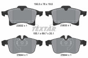 2383201 Sada brzdových platničiek kotúčovej brzdy epad TEXTAR