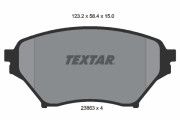 2386301 Sada brzdových platničiek kotúčovej brzdy TEXTAR