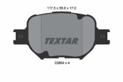 2386401 Sada brzdových platničiek kotúčovej brzdy TEXTAR