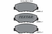 2386801 Sada brzdových platničiek kotúčovej brzdy TEXTAR