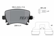 2391481 Sada brzdových platničiek kotúčovej brzdy Lightweight Technology TEXTAR