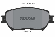 2392801 Sada brzdových platničiek kotúčovej brzdy TEXTAR