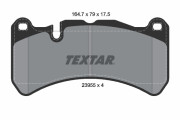 2395501 Sada brzdových platničiek kotúčovej brzdy epad TEXTAR