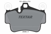 2404903 Sada brzdových platničiek kotúčovej brzdy TEXTAR