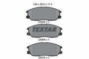 2406801 Sada brzdových platničiek kotúčovej brzdy TEXTAR