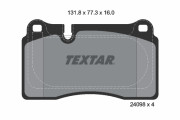 2409803 Sada brzdových platničiek kotúčovej brzdy TEXTAR