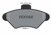 2409901 Sada brzdových platničiek kotúčovej brzdy epad TEXTAR