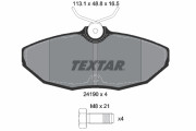 2419001 Sada brzdových platničiek kotúčovej brzdy epad TEXTAR