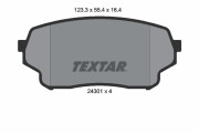 2430101 Sada brzdových platničiek kotúčovej brzdy TEXTAR