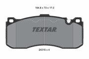 2431601 Sada brzdových platničiek kotúčovej brzdy epad TEXTAR