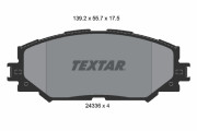 2433601 Sada brzdových platničiek kotúčovej brzdy TEXTAR
