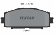 2434701 Sada brzdových platničiek kotúčovej brzdy TEXTAR