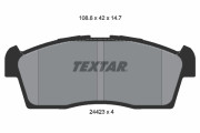 2442301 Sada brzdových platničiek kotúčovej brzdy TEXTAR