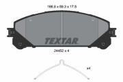 2445201 Sada brzdových platničiek kotúčovej brzdy TEXTAR