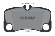 2445403 Sada brzdových platničiek kotúčovej brzdy TEXTAR