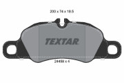 2445901 Sada brzdových platničiek kotúčovej brzdy TEXTAR