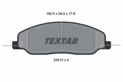 2451301 Sada brzdových platničiek kotúčovej brzdy epad TEXTAR