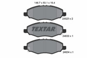 2452301 Sada brzdových platničiek kotúčovej brzdy TEXTAR