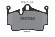 2454101 Sada brzdových platničiek kotúčovej brzdy epad TEXTAR