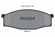 2458501 Sada brzdových platničiek kotúčovej brzdy TEXTAR