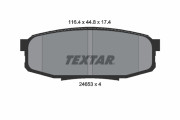 2465301 Sada brzdových platničiek kotúčovej brzdy TEXTAR