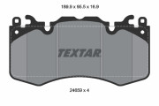 2465901 Sada brzdových platničiek kotúčovej brzdy TEXTAR