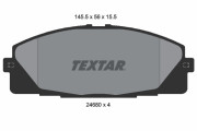 2468001 Sada brzdových platničiek kotúčovej brzdy TEXTAR