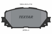 2470801 Sada brzdových platničiek kotúčovej brzdy TEXTAR