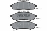 2471701 Sada brzdových platničiek kotúčovej brzdy epad TEXTAR