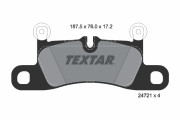 2472101 Sada brzdových platničiek kotúčovej brzdy TEXTAR