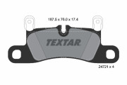 2472102 Sada brzdových platničiek kotúčovej brzdy TEXTAR