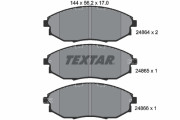 2486401 Sada brzdových platničiek kotúčovej brzdy TEXTAR