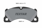 2500701 Sada brzdových platničiek kotúčovej brzdy TEXTAR
