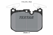 2502801 Sada brzdových platničiek kotúčovej brzdy TEXTAR