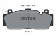 2513301 Sada brzdových platničiek kotúčovej brzdy TEXTAR