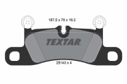 2514301 Sada brzdových platničiek kotúčovej brzdy TEXTAR